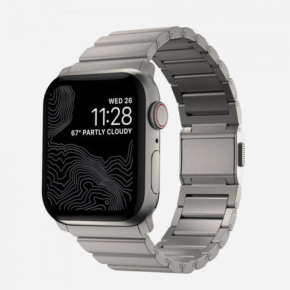 iBandGear Titanium Linear-Link Band for Apple Watch - Titanium