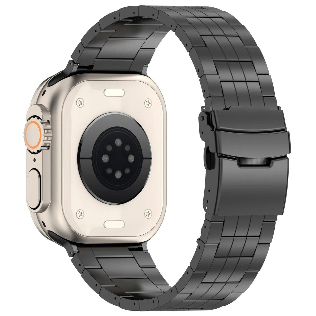 iBandGear Titanium Metal Link Band for Apple Watch with Butterfly Clasp - detail 4