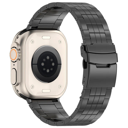 iBandGear Titanium Metal Link Band for Apple Watch with Butterfly Clasp - detail 4