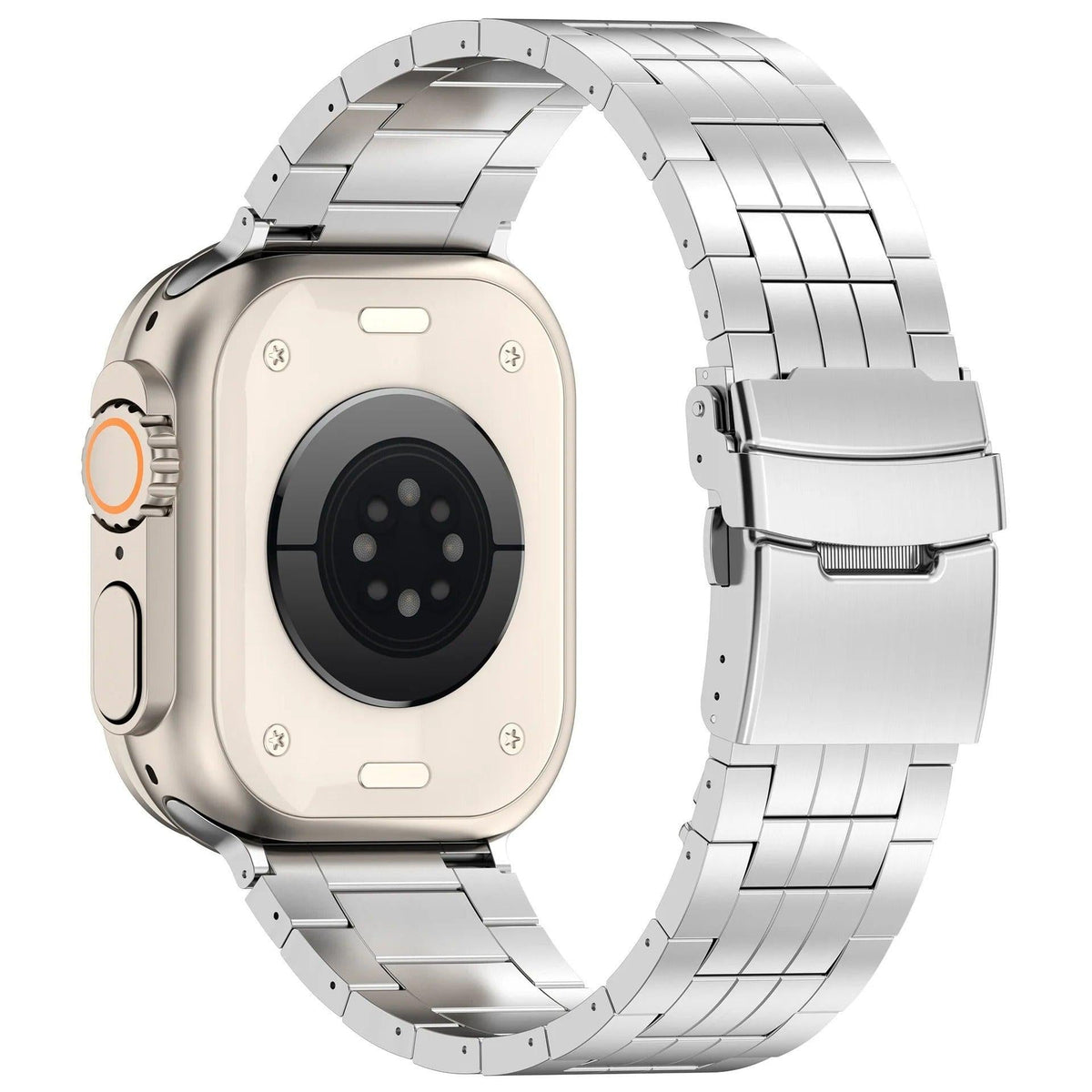 iBandGear Titanium Metal Link Band for Apple Watch with Butterfly Clasp - detail 5