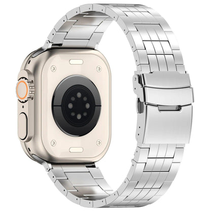 iBandGear Titanium Metal Link Band for Apple Watch with Butterfly Clasp - detail 5