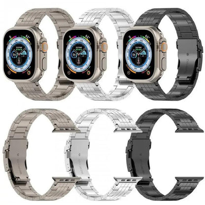 iBandGear Titanium Metal Link Band for Apple Watch with Butterfly Clasp - detail 7