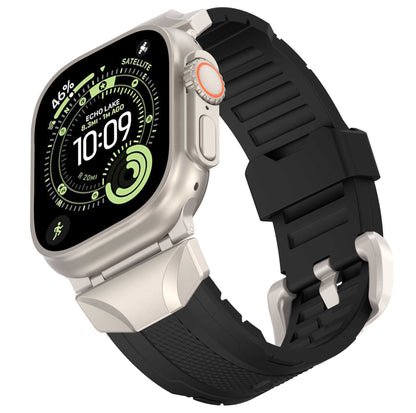 iBandGear TrailArmor Rugged TPU Band for Apple Watch - Titanium-Black
