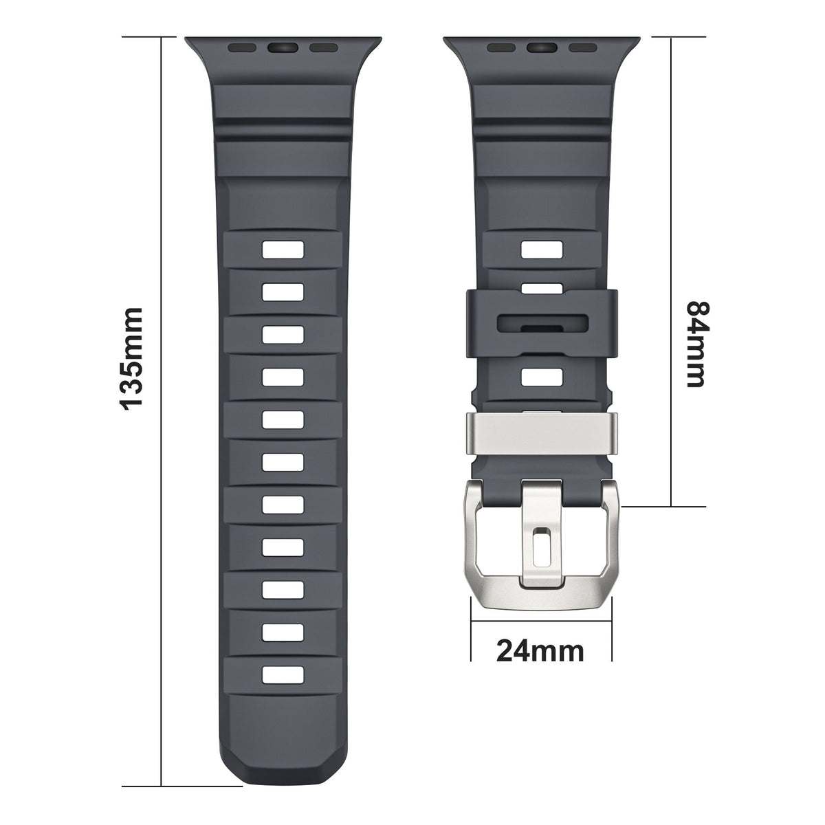 iBandGear TrailFlex Fluoro Rubber Band for Apple Watch - detail 11