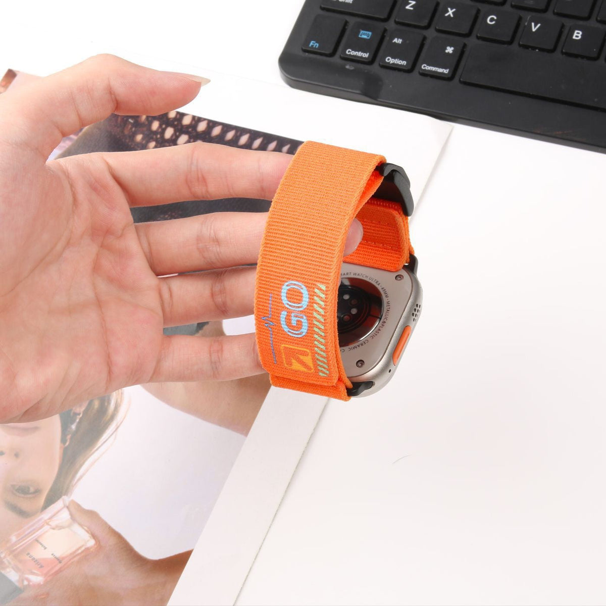iBandGear TrailLoop nylon band - orange loop