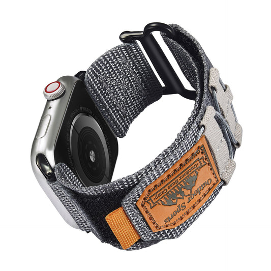 iBandGear TrailWeave Outdoor Nylon Band for Apple Watch - Gray