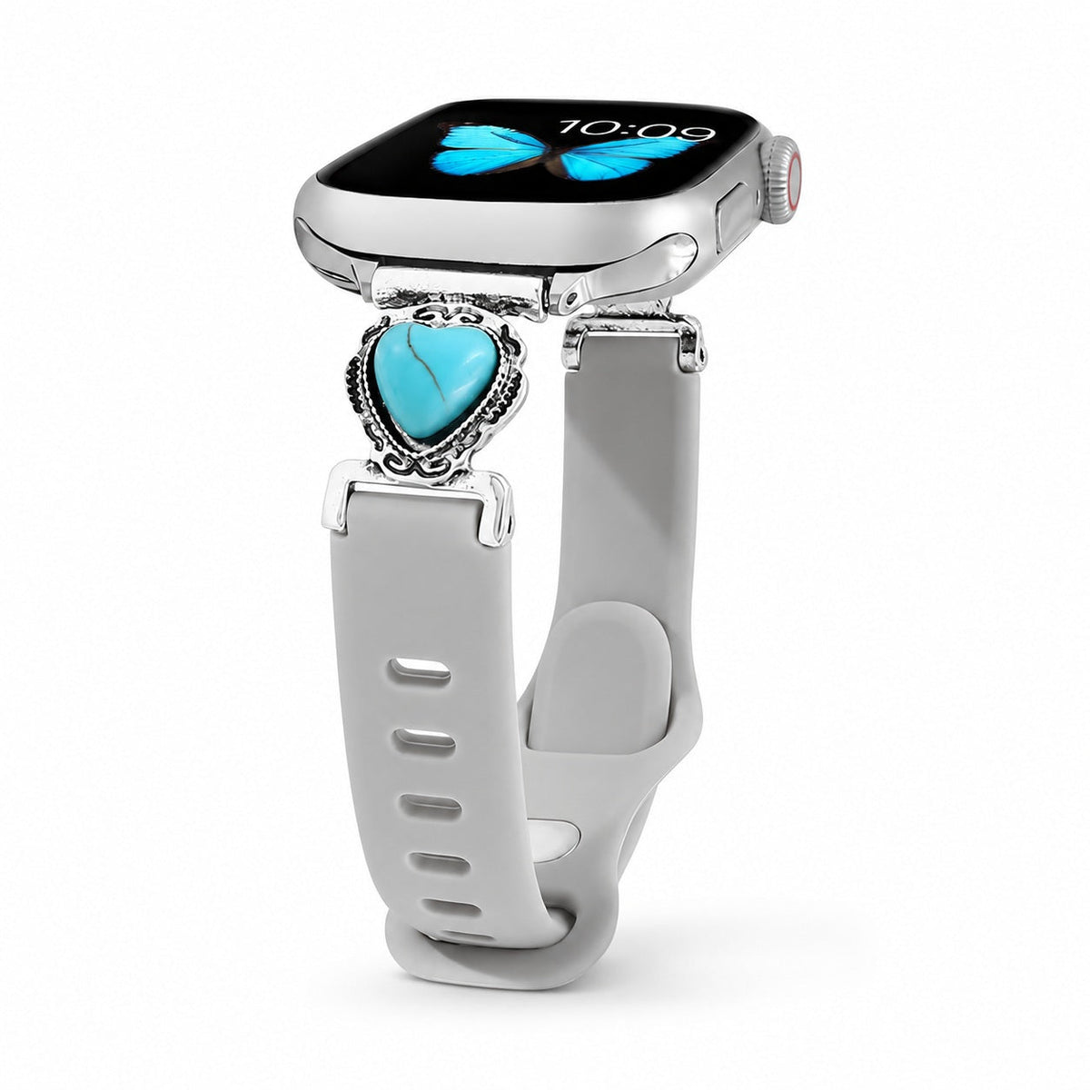iBandGear Turquoise Heart Silicone Band for Apple Watch - Starlight
