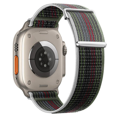 iBandGear Two-Piece Nylon Loop Band for Apple Watch with Metal End - Midnight