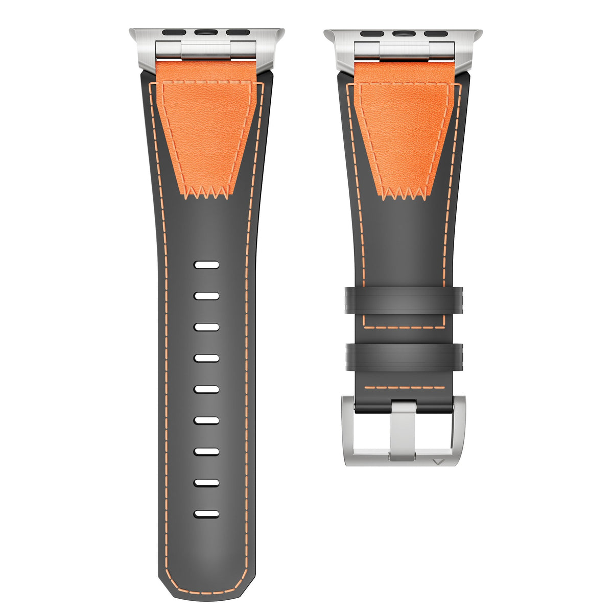 iBandGear Two Tone Leather Band for Apple Watch Signature Stitch Design - detail 4