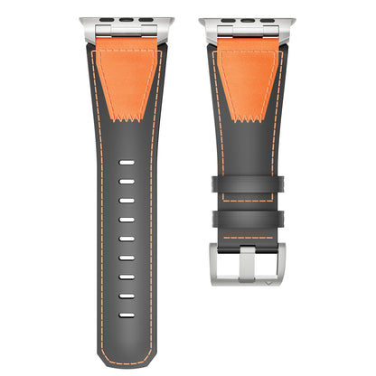 iBandGear Two Tone Leather Band for Apple Watch Signature Stitch Design - detail 4