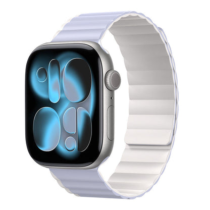 iBandGear WaveStrike Magnetic Silicone Band for Apple Watch - Light Purple-Starlight