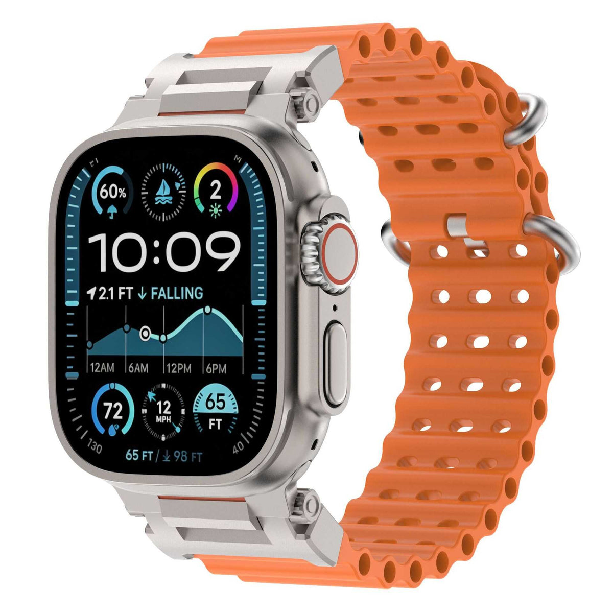 iBandGear WaveVent Sport Band for Apple Watch - Orange