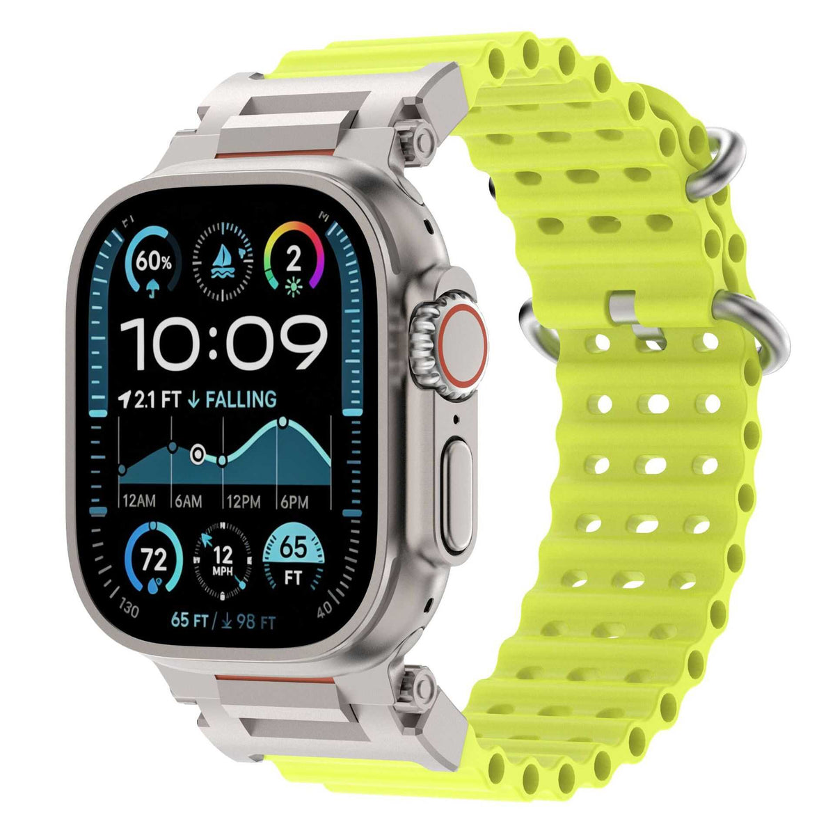 iBandGear WaveVent Sport Band for Apple Watch - Fluorescent Yellow