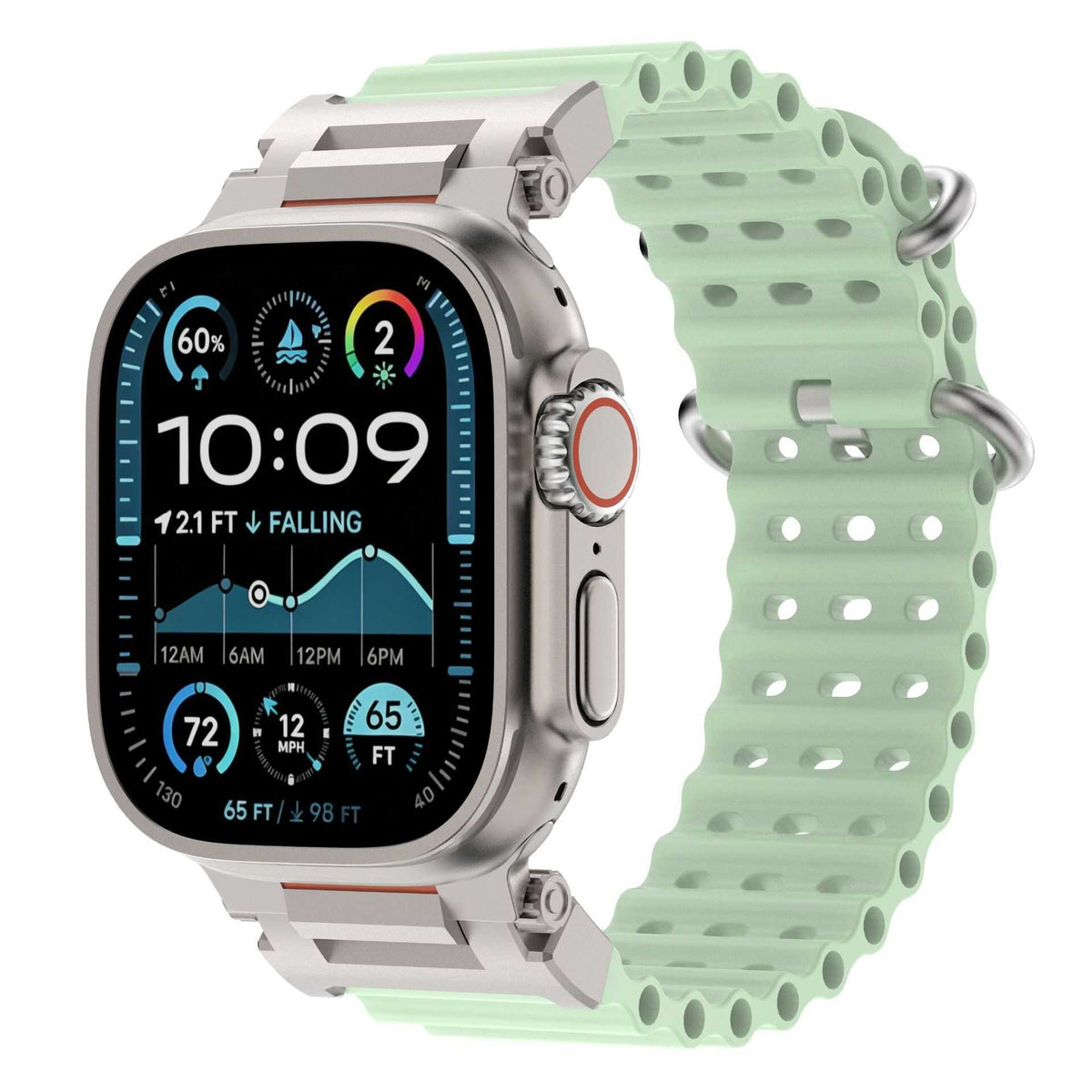 iBandGear WaveVent Sport Band for Apple Watch - Sage Green