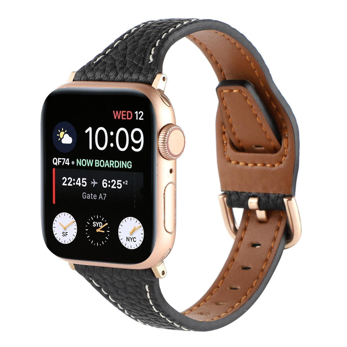 iBandGear Women’s Slim Pebble Leather Band for Apple Watch - detail 13