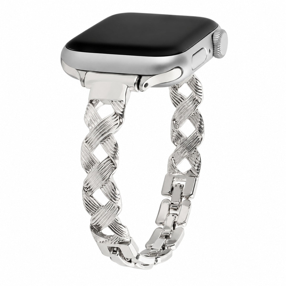 iBandGear Woven Texture Metal Bracelet Band for Apple Watch - Starlight