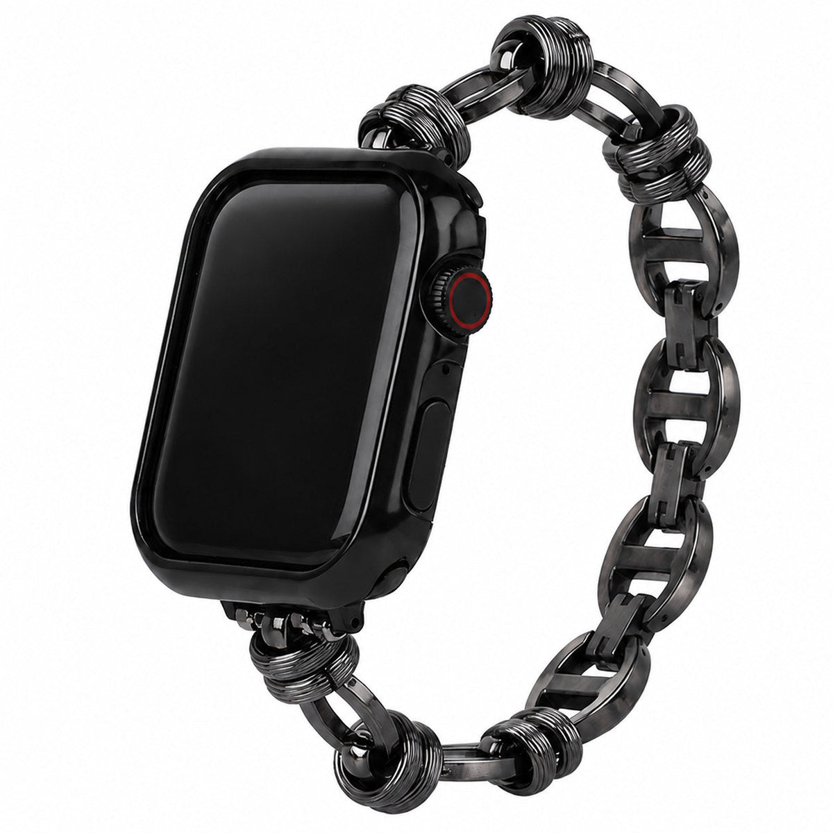 iBandGear Wrapped Ring Link Bracelet Band for Apple Watch - Black