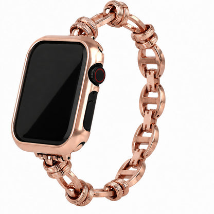 iBandGear Wrapped Ring Link Bracelet Band for Apple Watch - Rose Gold